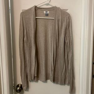 Oatmeal colored Old Navy cardigan size M